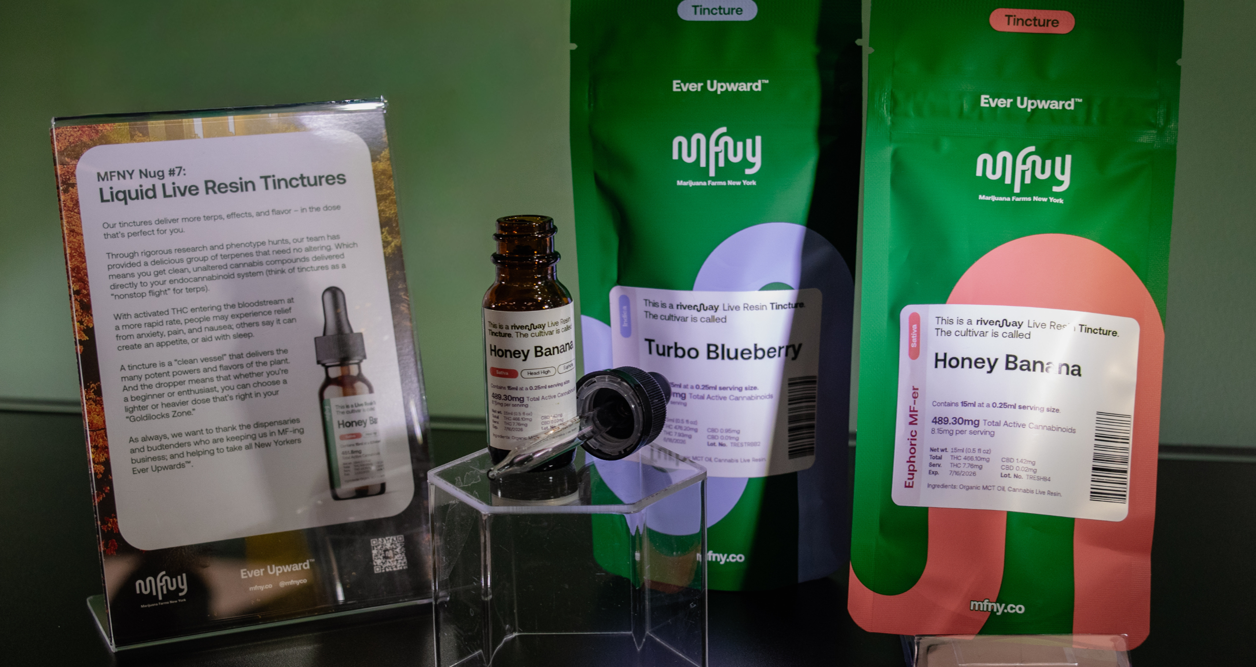 Cannabis tinctures and oils available at Love Nug dispensary in Niagara County New York