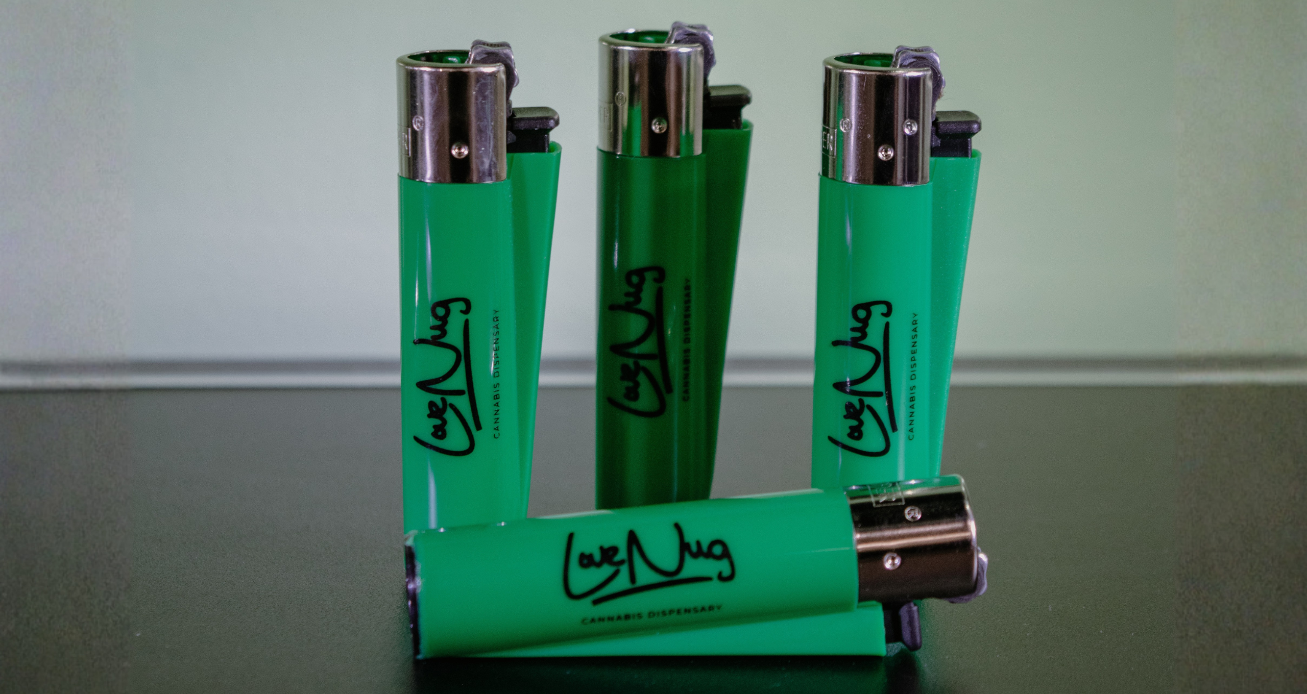 Cannabis accessories including grinders and tools at Love Nug dispensary in Niagara County New York
